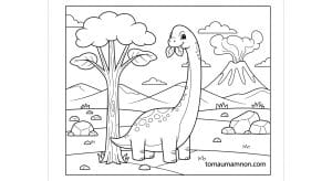 tranh to mau khung long 1