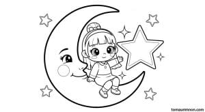 tranh to mau mat trang 1