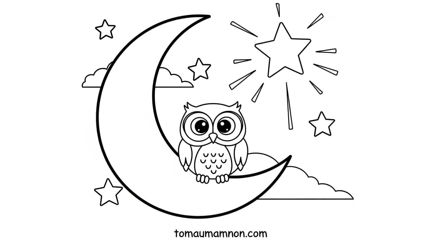 mặt trăng ánh sáng vàng