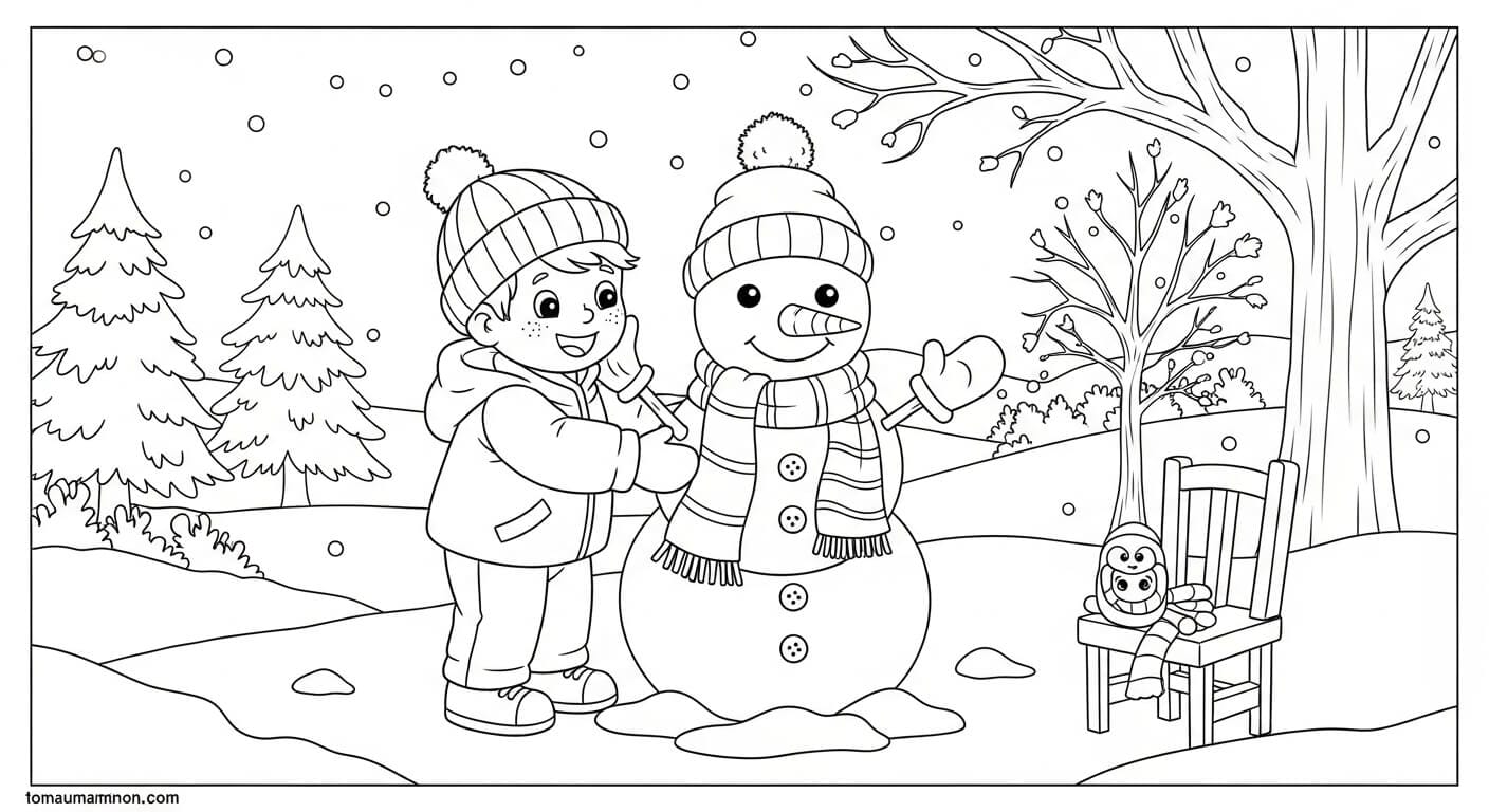 bông tuyết và gấu bông