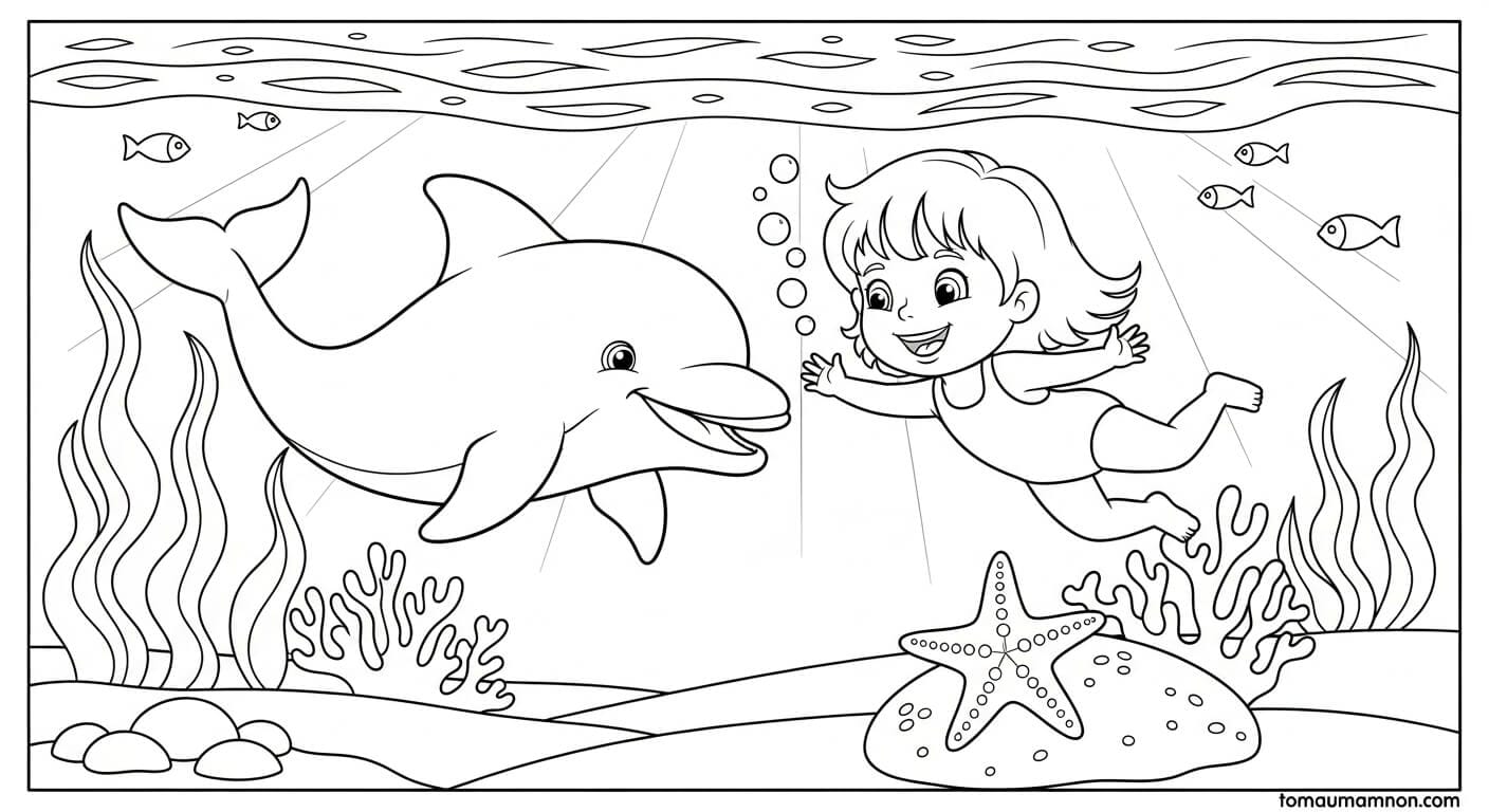 Tranh Tô Màu Mùa Hè Con bướm đẹp