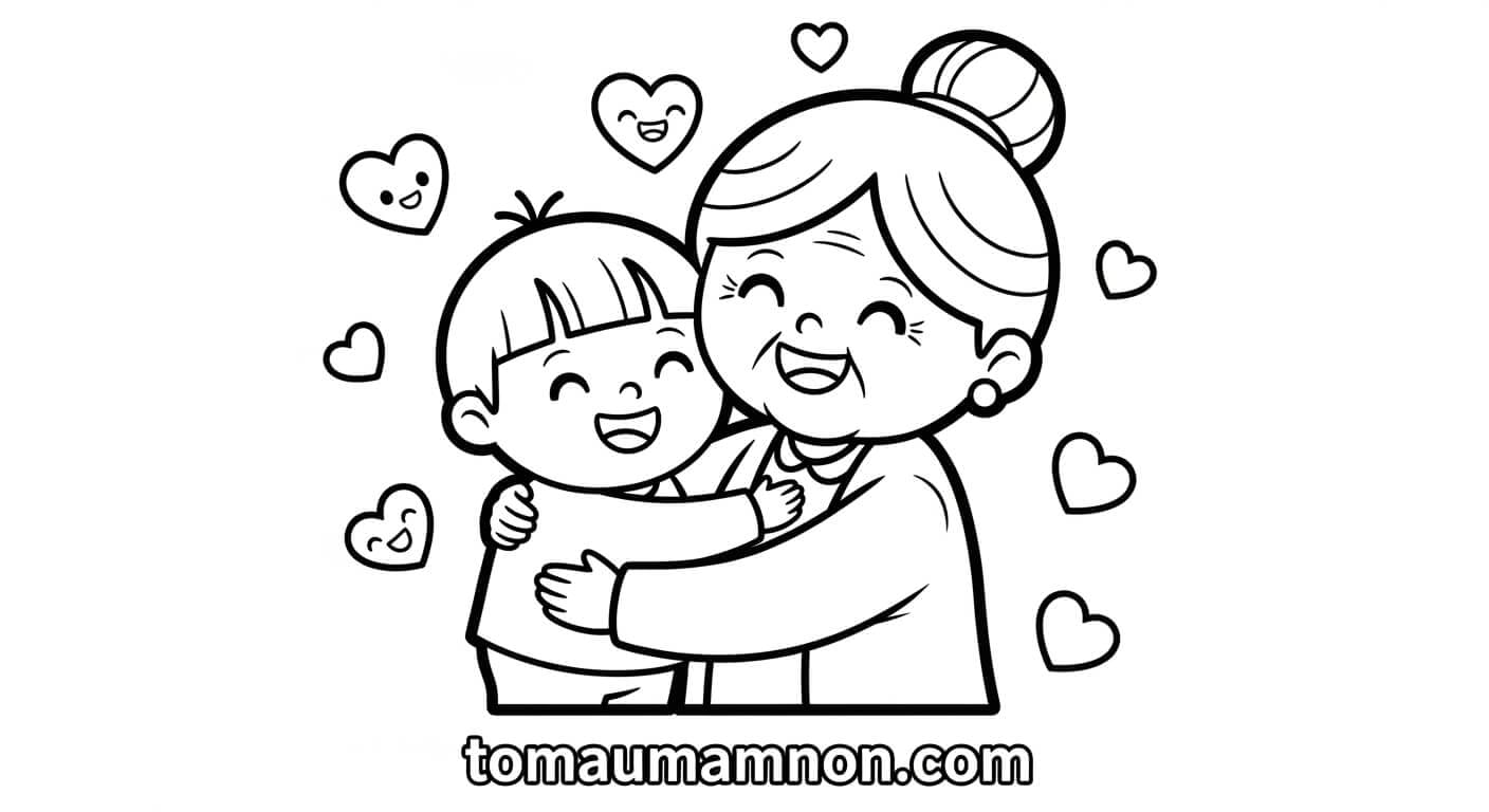 trẻ em vui vẻ tô màu