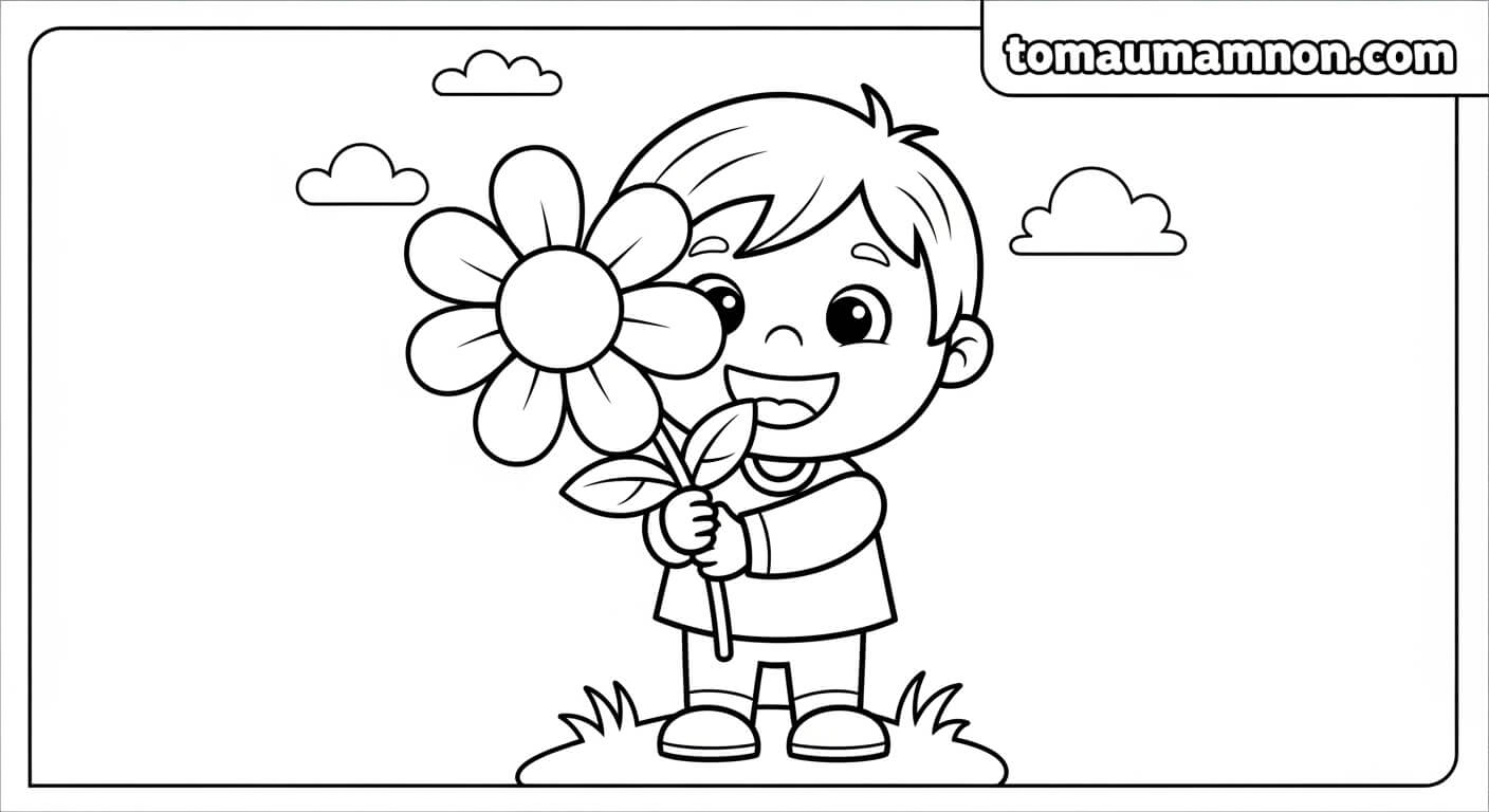 trẻ em tô màu ngày lễ