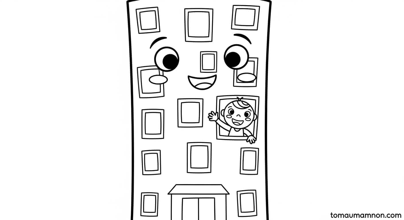 Ngôi nhà cao tầng đẹp mắt