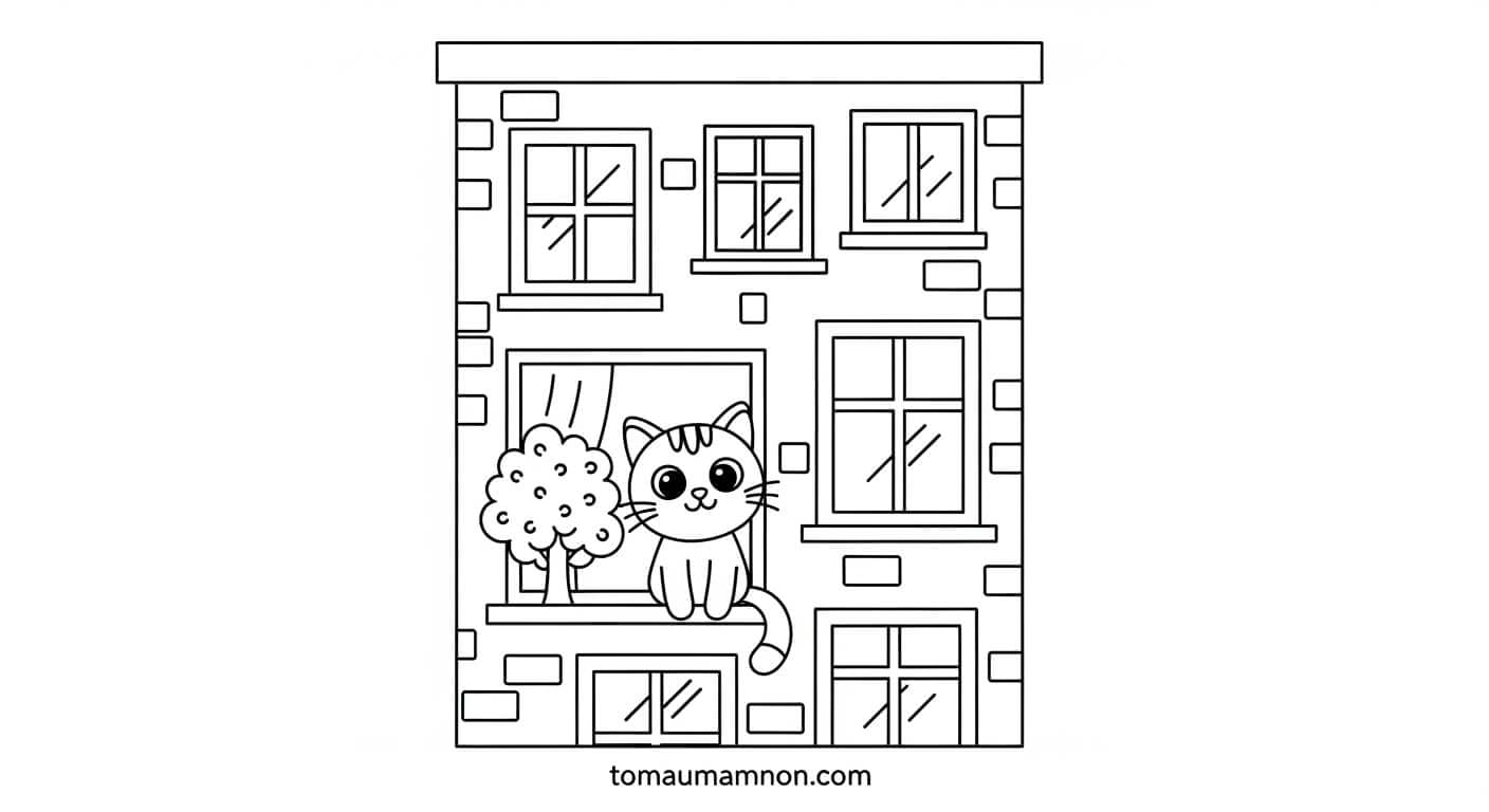 Khung cảnh ngôi nhà cao tầng