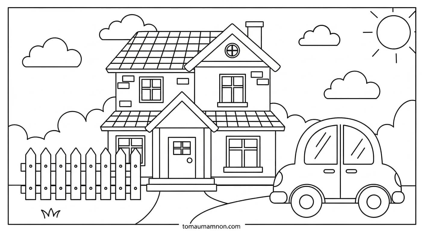 Một góc ngôi nhà cao tầng