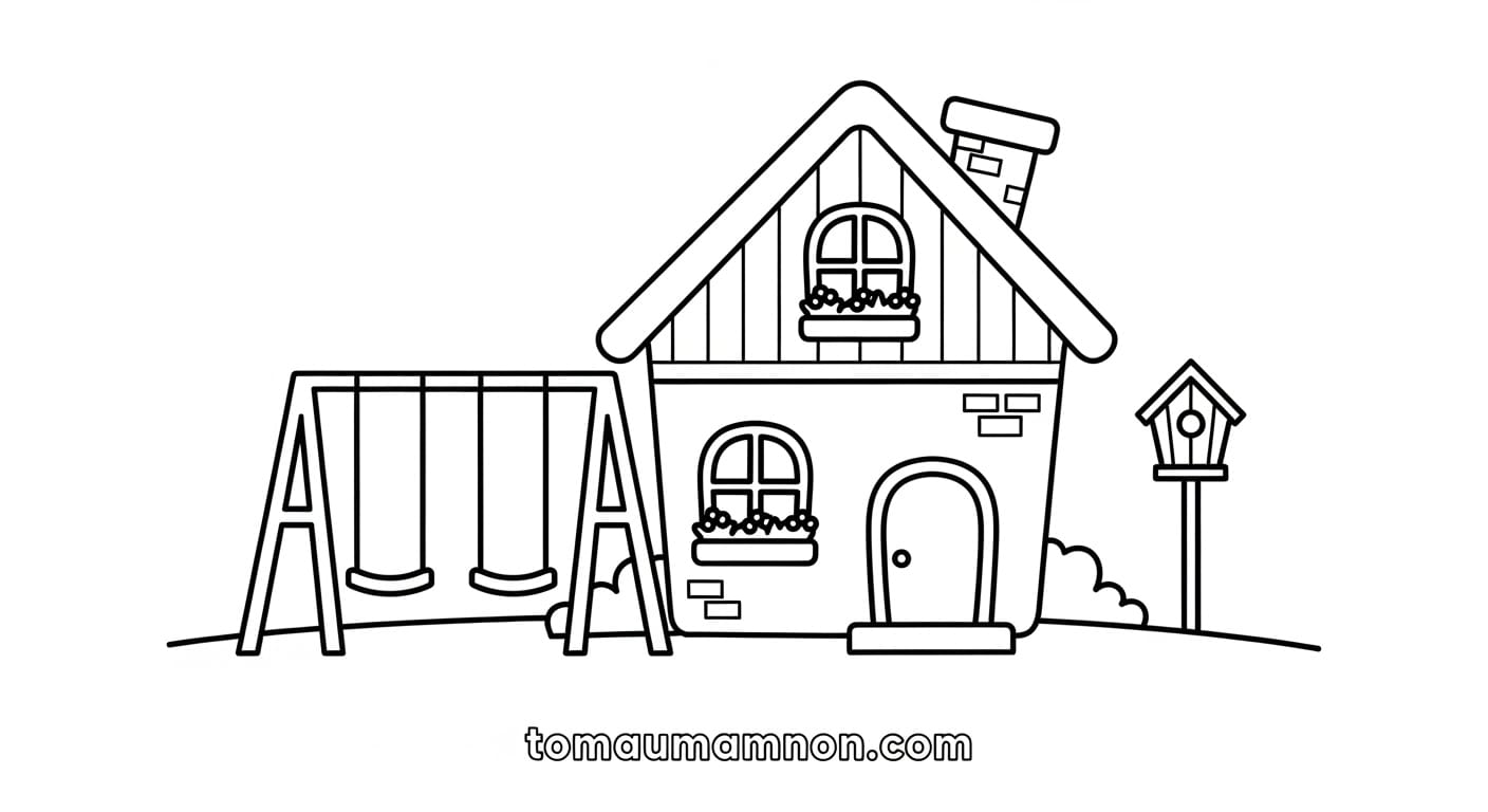 Ngôi nhà có khói lò sưởi