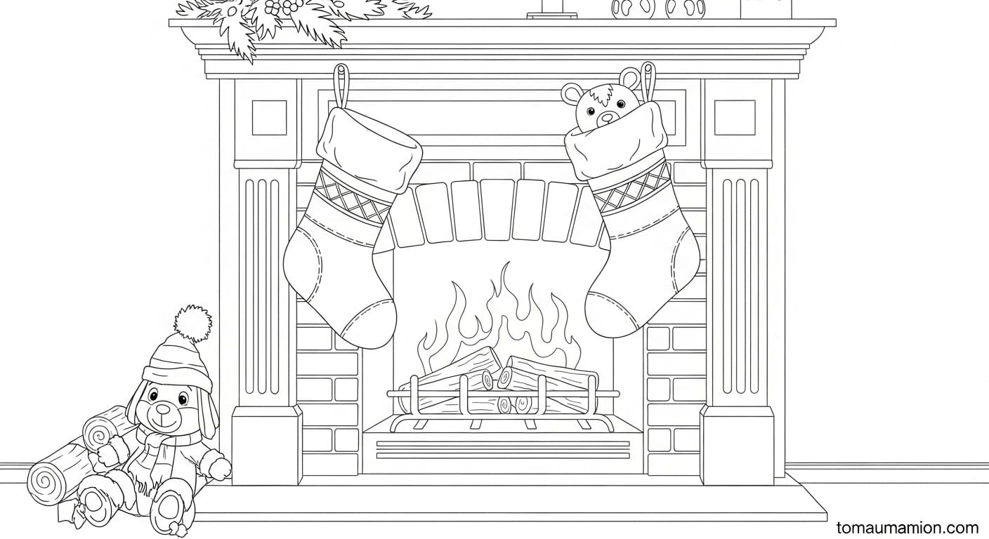 Tranh Tô Màu Noel Người tuyết cười vui