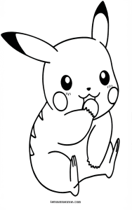 tranh to mau pikachu 1