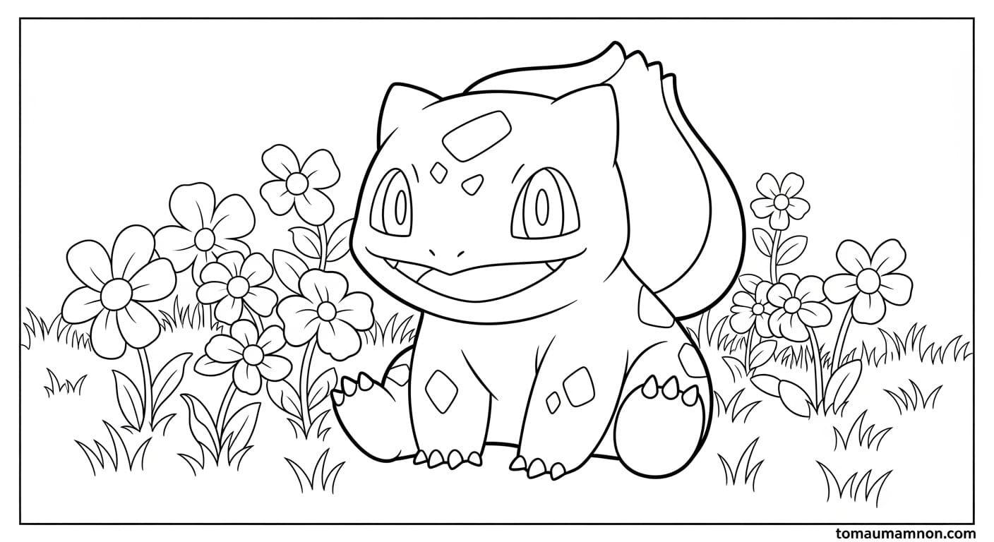 Tranh Tô Màu Pokemon Pikachu