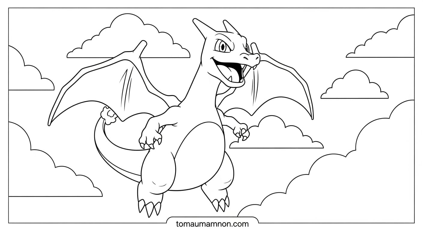 Tranh Tô Màu Pokemon Squirtle