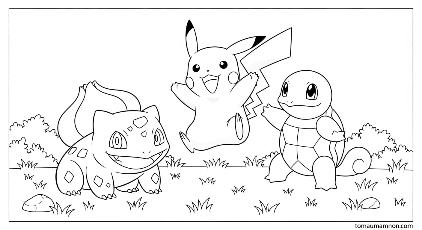 Tranh Tô Màu Pokemon Jigglypuff