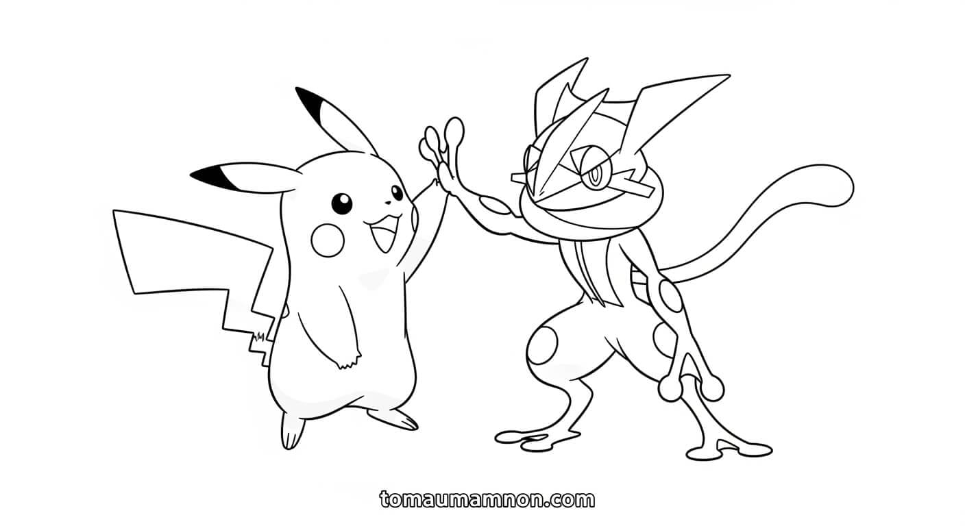 Tranh Tô Màu Pokemon Mega Pokemon huyền thoại