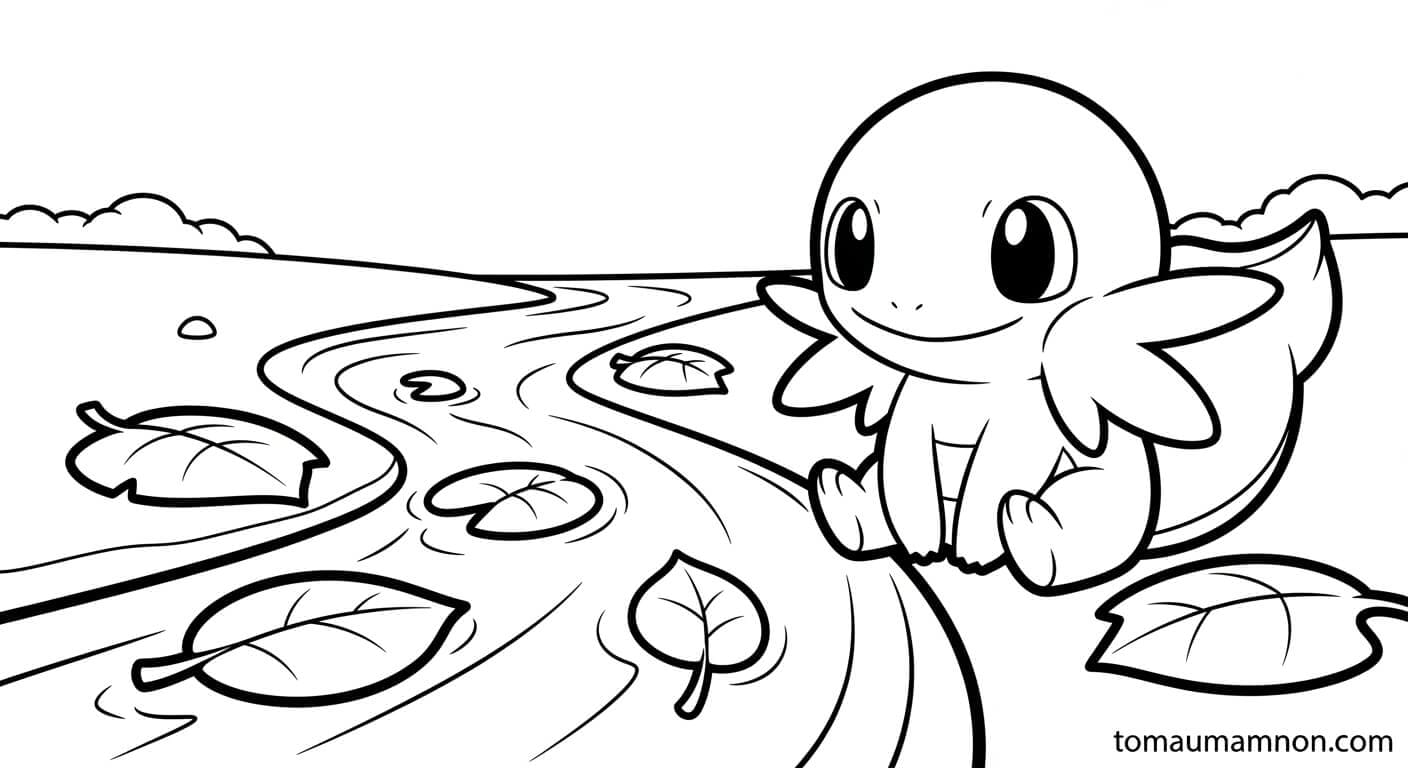 Tranh Tô Màu Pokemon Mega Pokemon băng giá