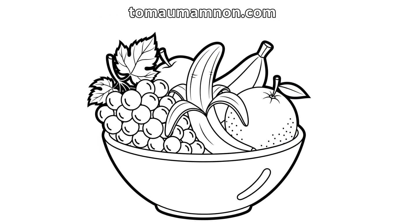 Tranh Tô Màu Quả Hình ảnh quả cam trên nền màu trắng