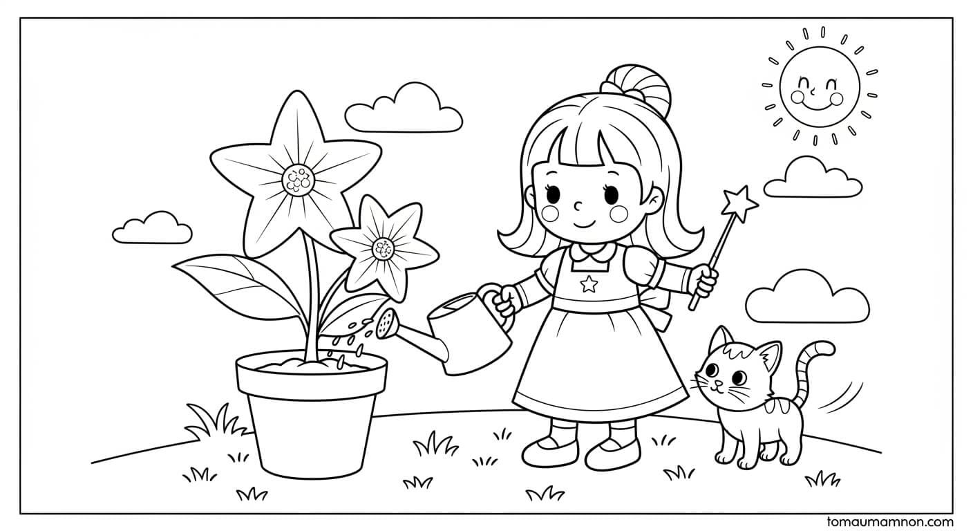 Tranh Tô Màu Thủy Thủ Mặt Trăng Cả nhóm bên nhau