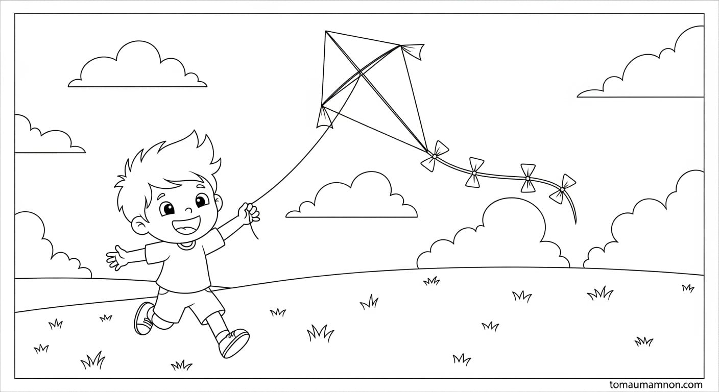 Tranh Tô Màu Trò Chơi Dân Gian Trận đấu cờ người