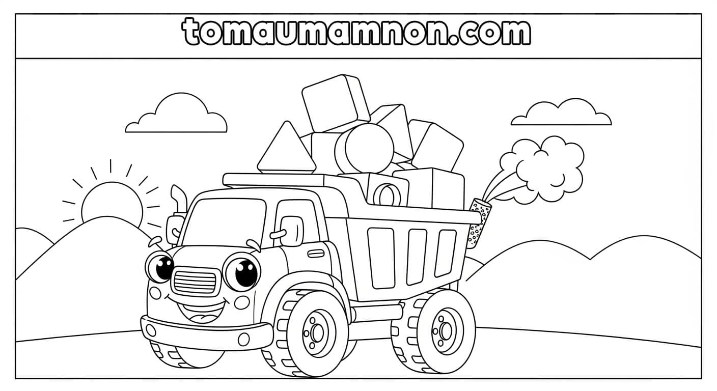 Tranh tô màu xe máy