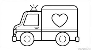 tranh to mau xe cuu ho 1