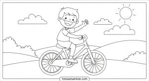 tranh to mau xe dap 1