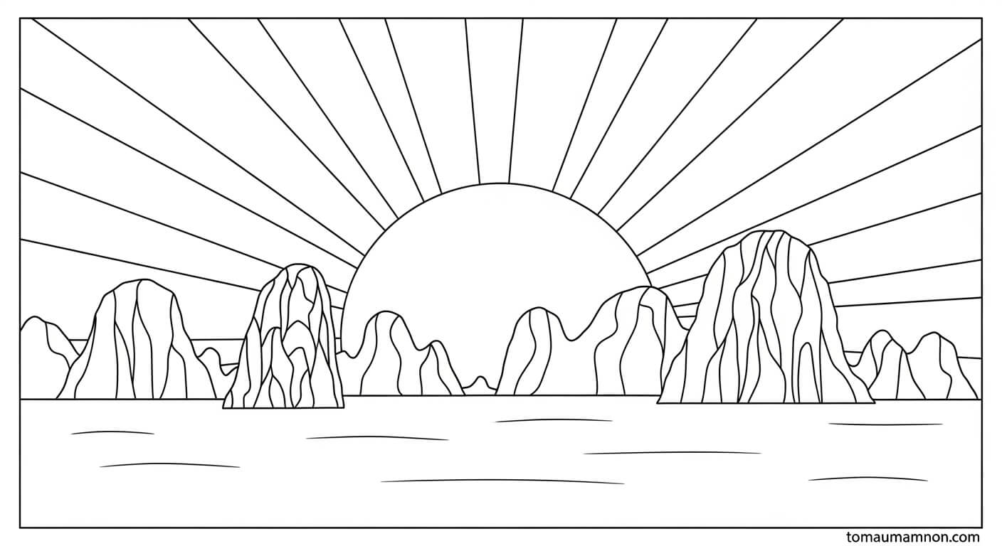 Tranh Vịnh Hạ Long Thuyền buồm lướt sóng