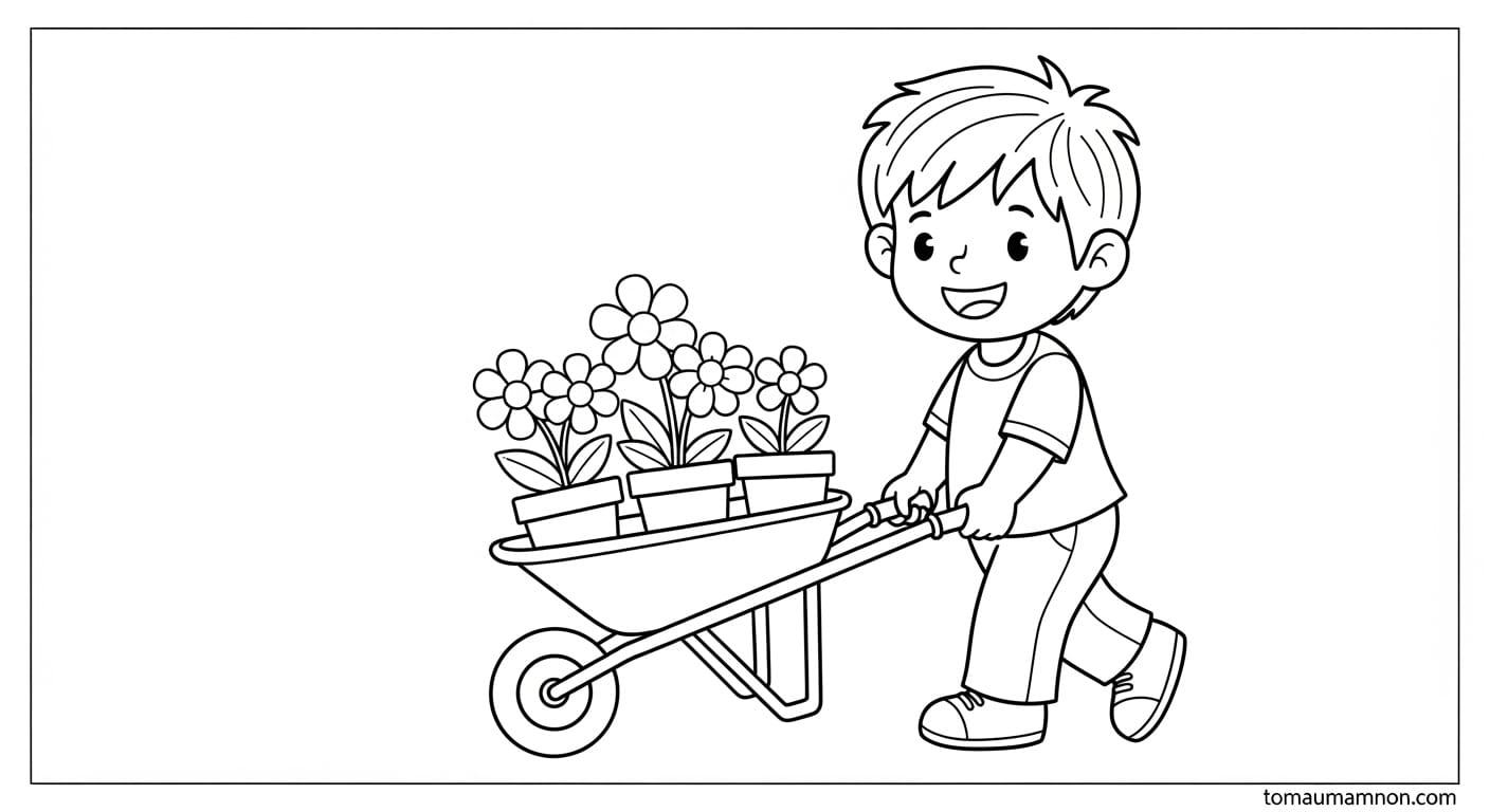 Tranh Vườn Hoa Khu vườn cầu vồng