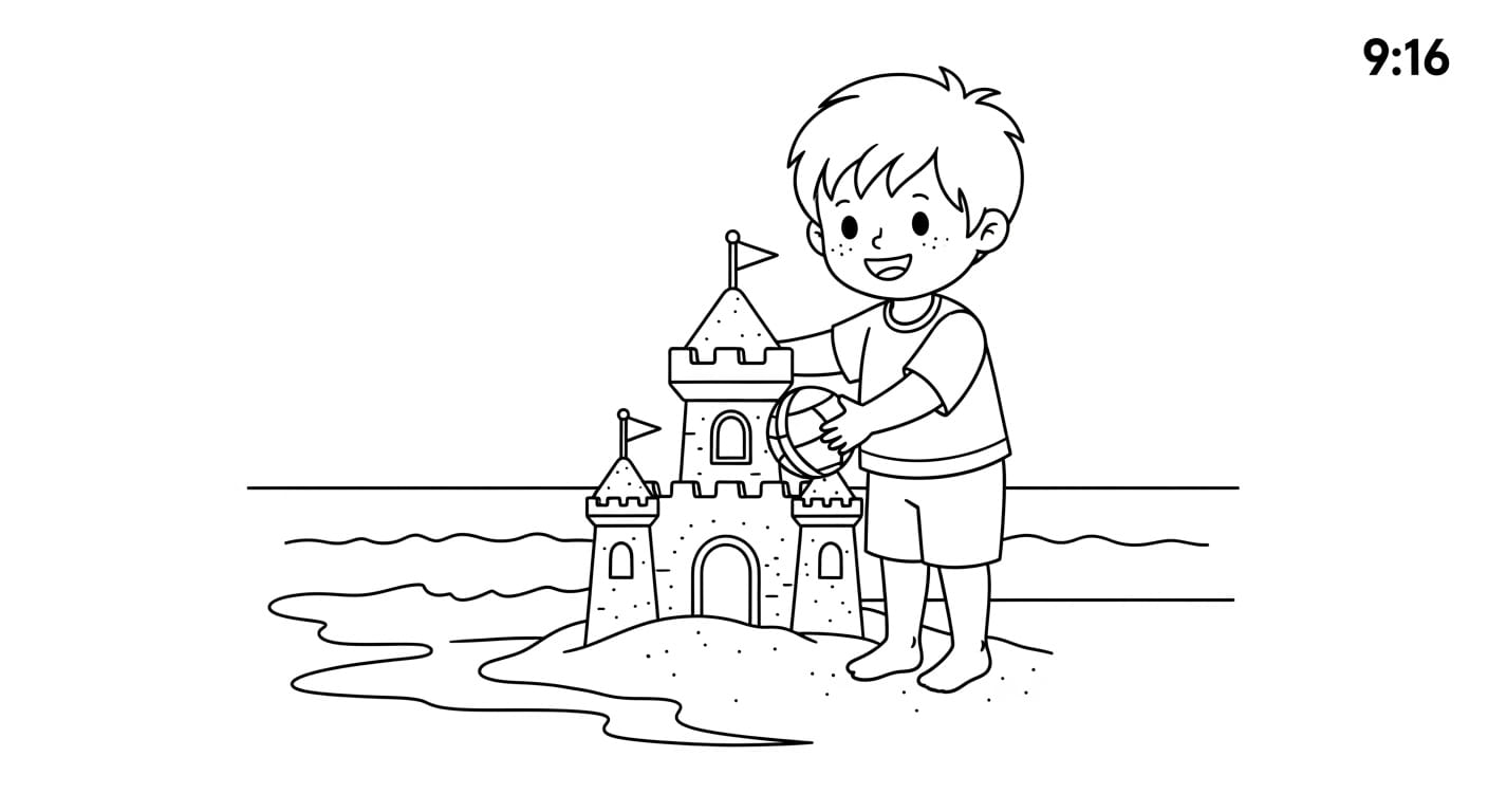 Vẽ Cảnh Mùa Hè Trẻ em vẽ cảnh biển mùa hè