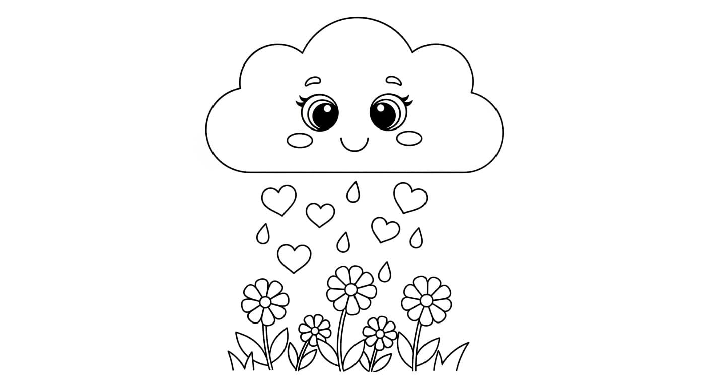 Vẽ Mây Mưa mây xanh trời mưa