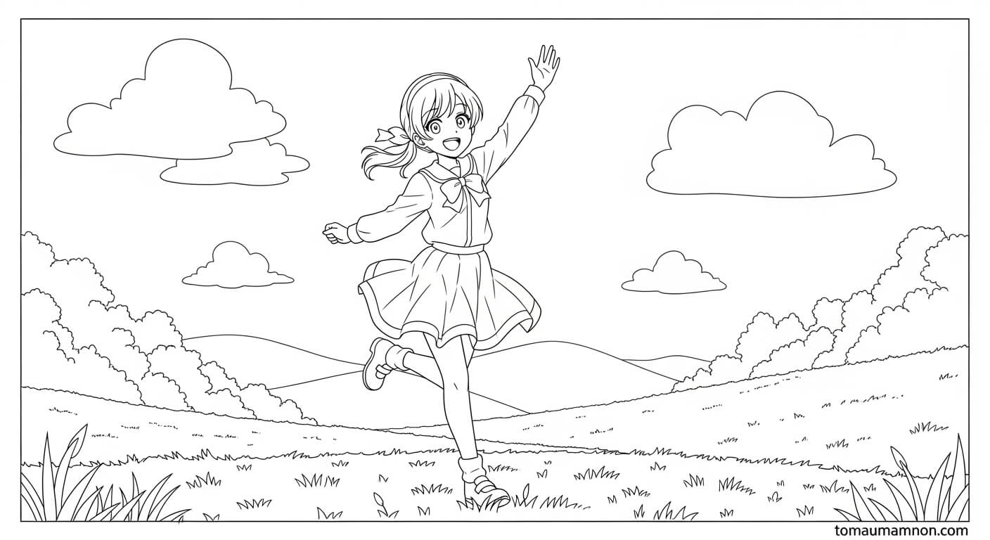 Vẽ Nhân Vật Anime Nữ Khuôn mặt biểu cảm