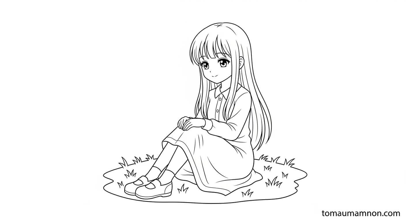 Vẽ Nhân Vật Anime Nữ Đôi mắt long lanh