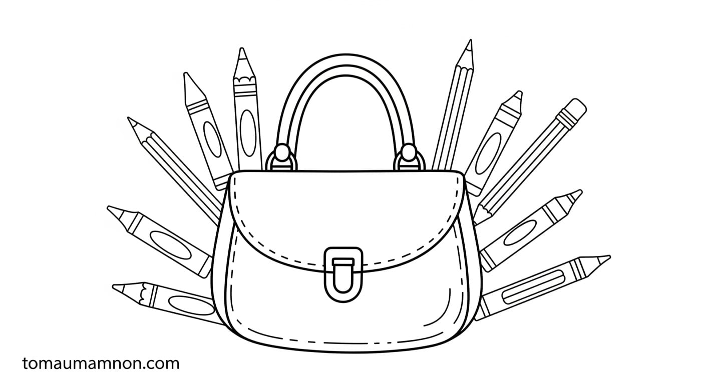 Vẽ Túi Xách Lớp 9 Gucci Thiết kế màu sắc hài hòa