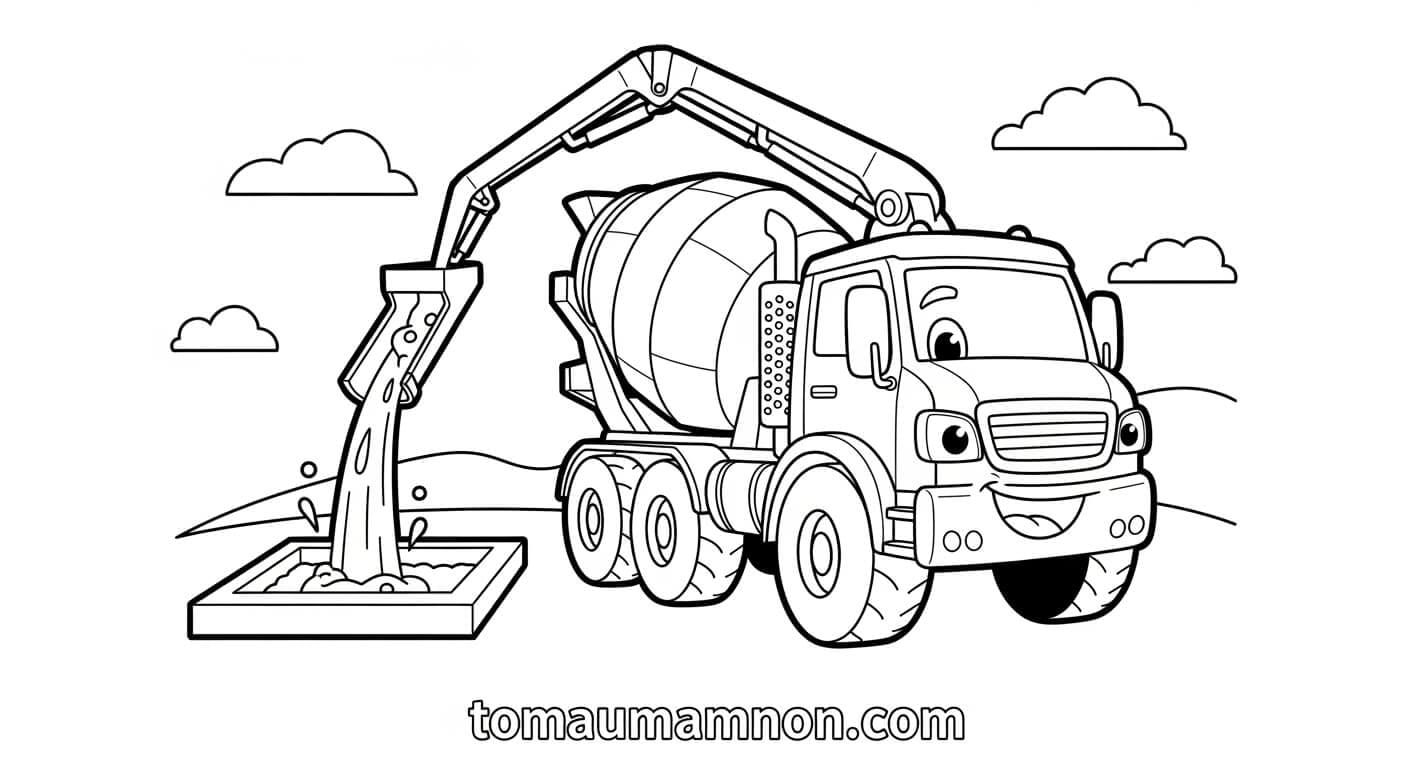 Xe Bồn Bê Tông Xe bồn chở bê tông lớn