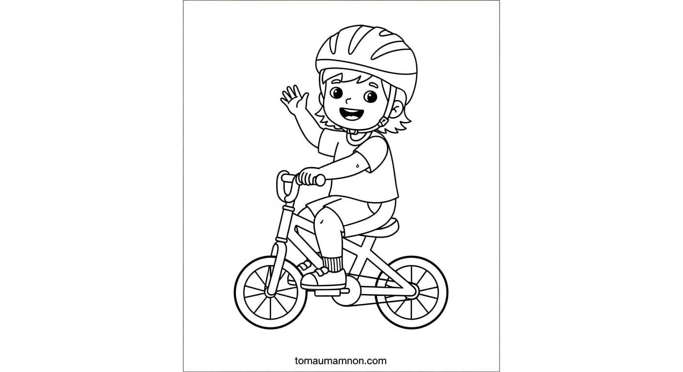 Xe Đạp 4 Bánh Cho Bé xe đạp màu đỏ tươi