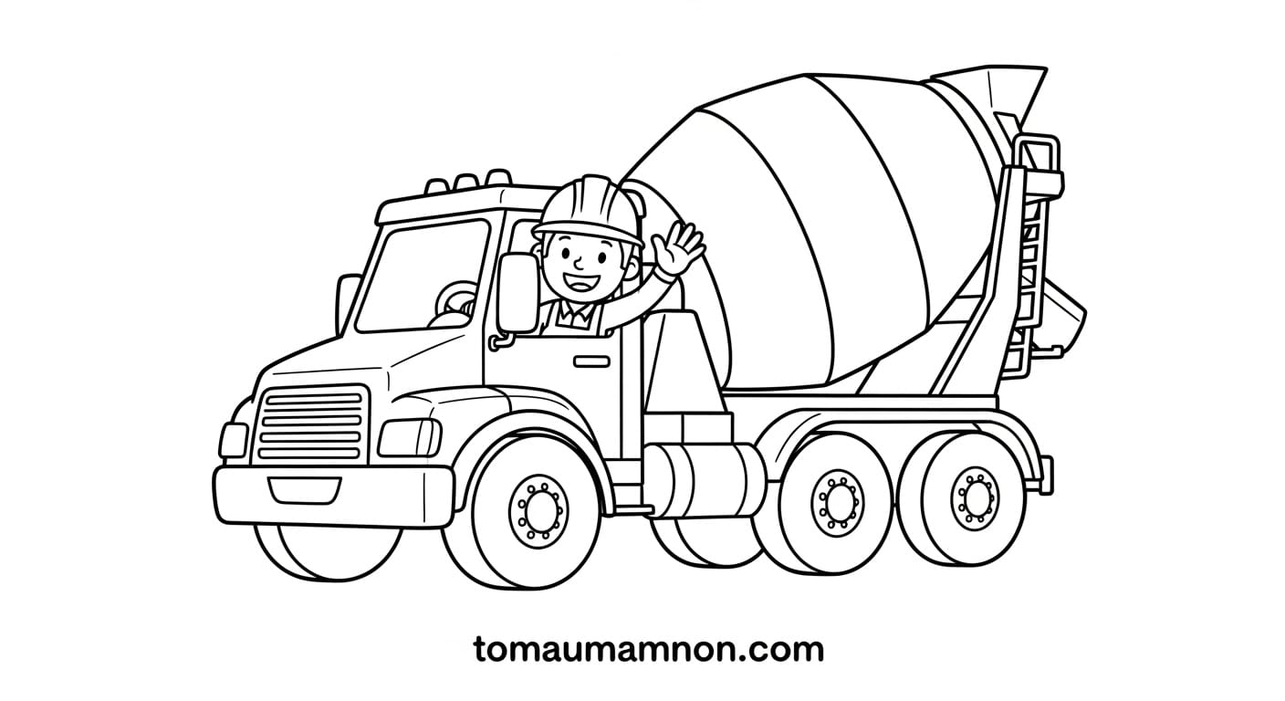 Xe Trộn Bê Tông Xe đổ bê tông