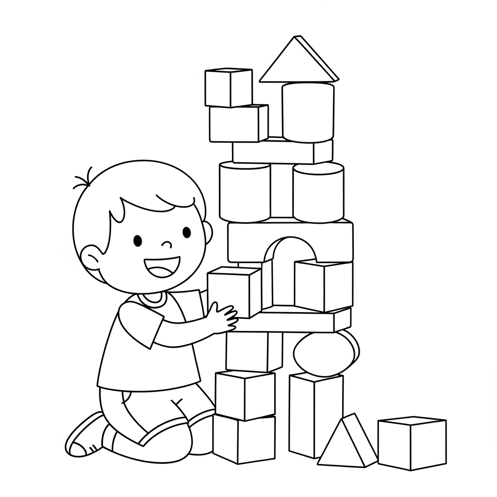 In tranh Anime tô màu cho bé