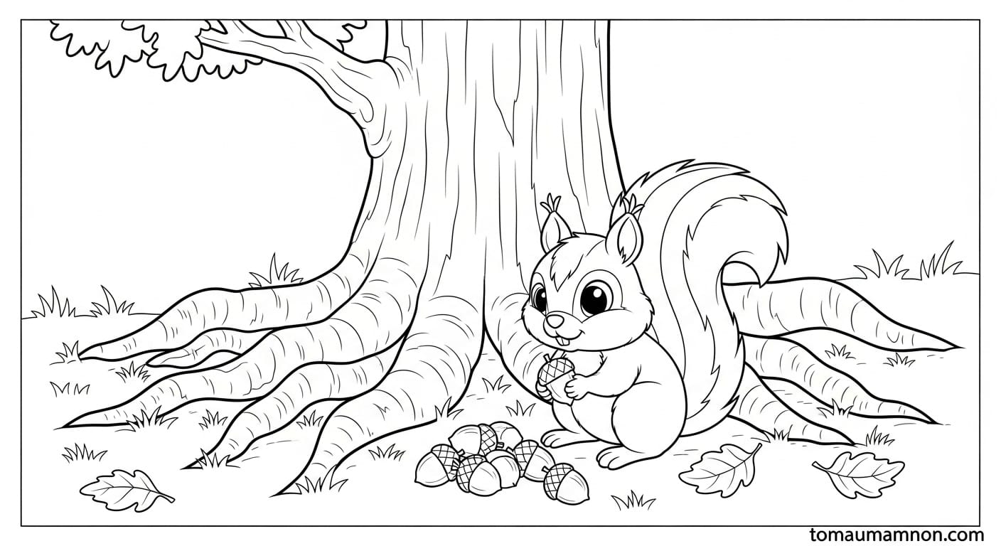 Cây Tô Màu Hai cây xanh đứng cạnh nhau