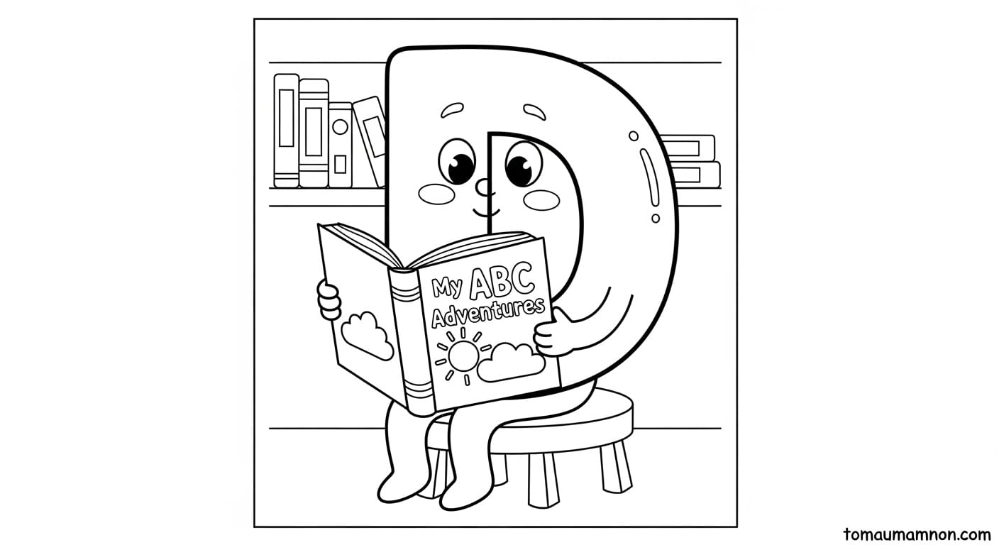 Tô màu chữ cái F