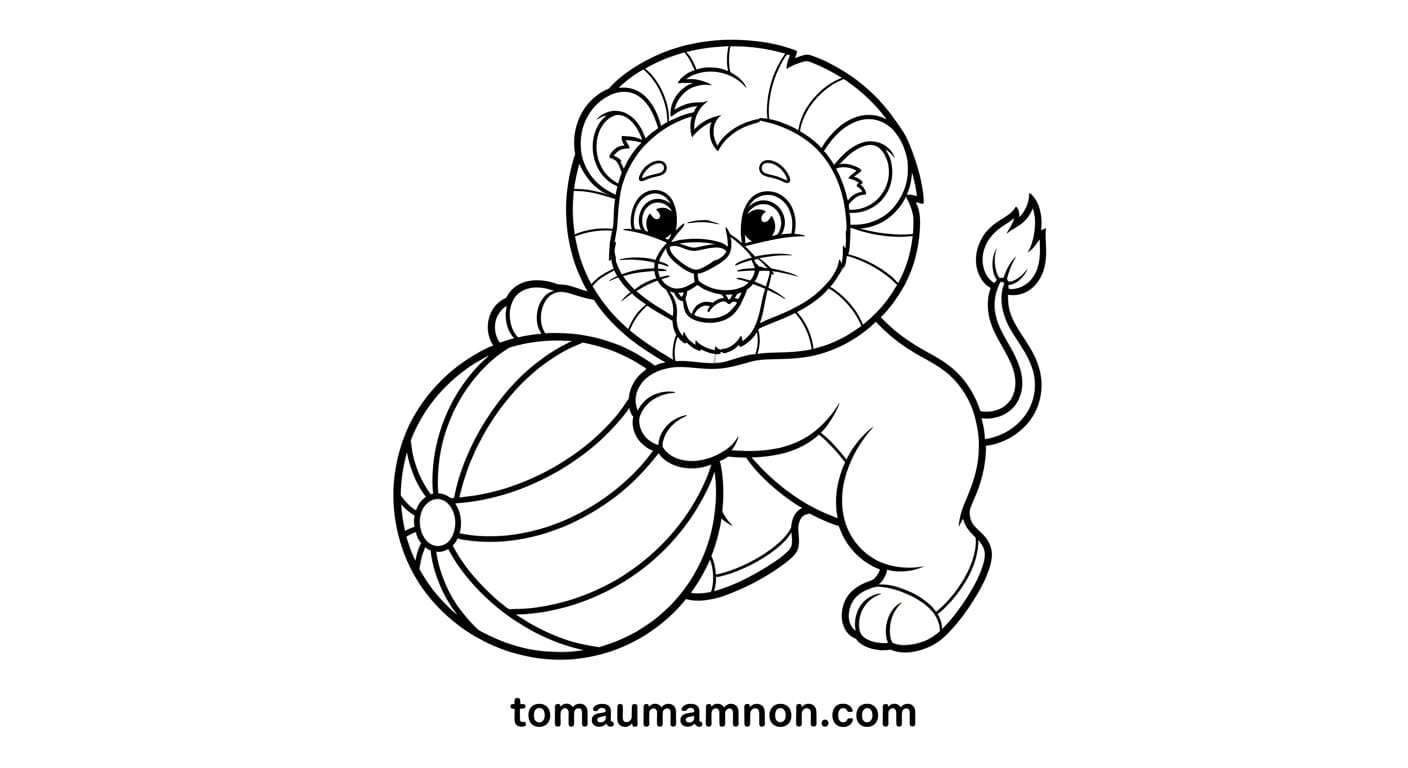 Hình ảnh tô màu con vật dễ thương