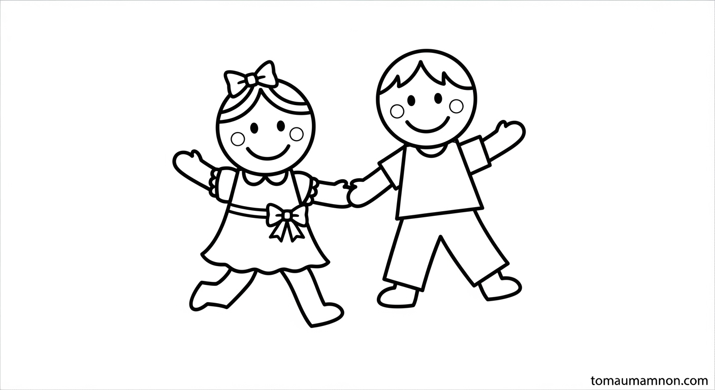 Hình Tô Màu Búp Bê Giấy Búp bê giấy tự cắt tô màu với nhiều kiểu dáng