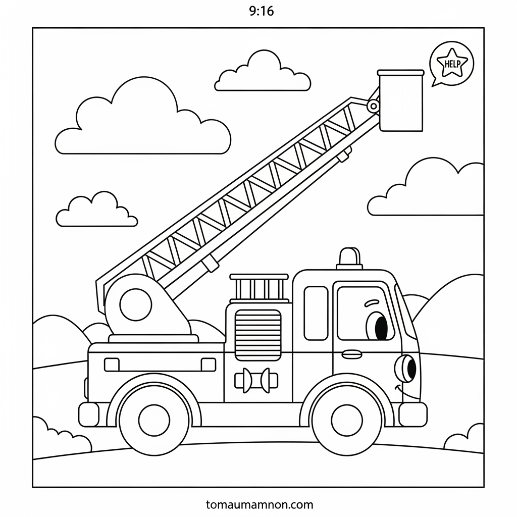 hinh ve xe o to tai 1