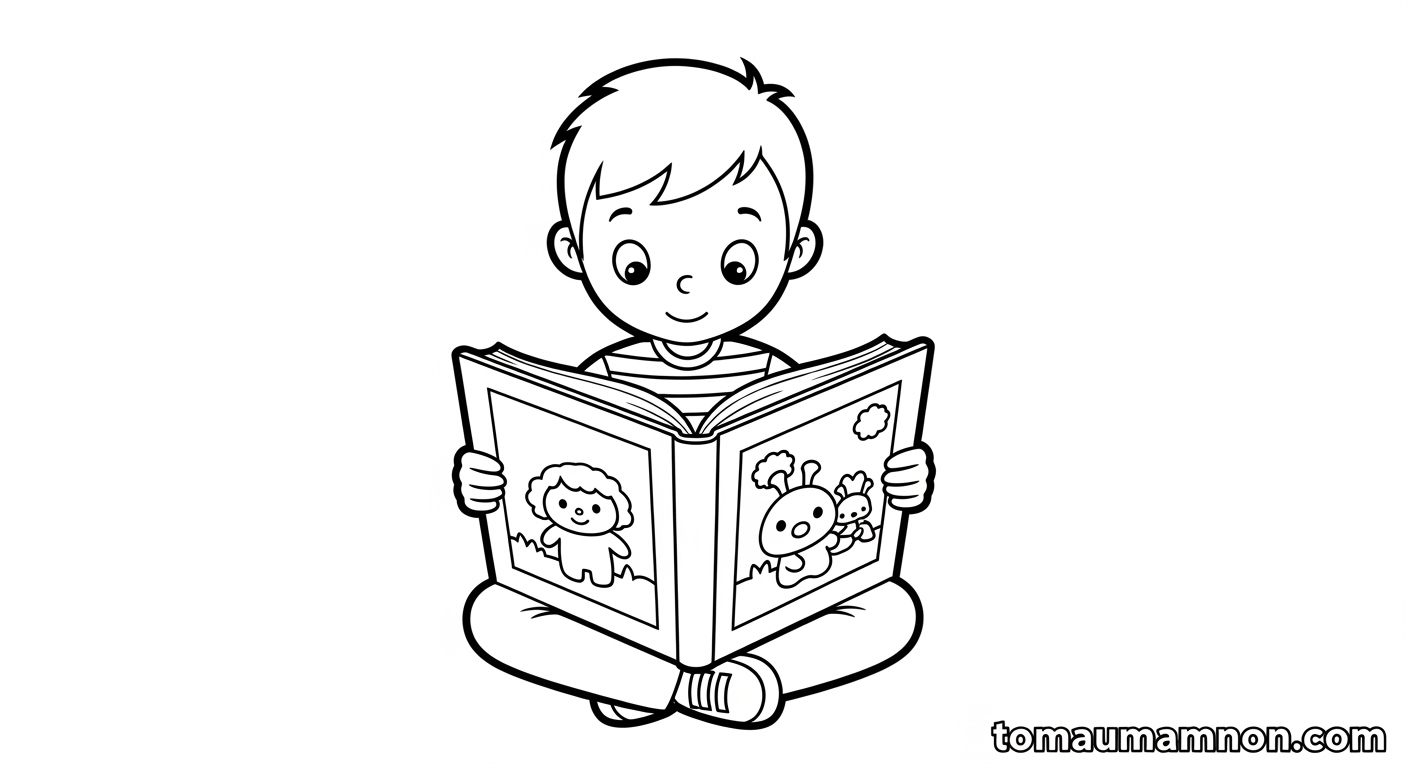 Tranh tô màu Shinichi lúc nhỏ