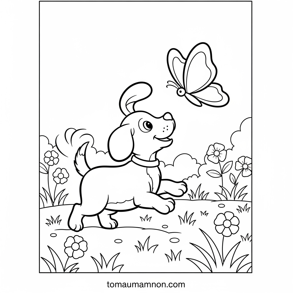 Tranh tô màu công chúa anime