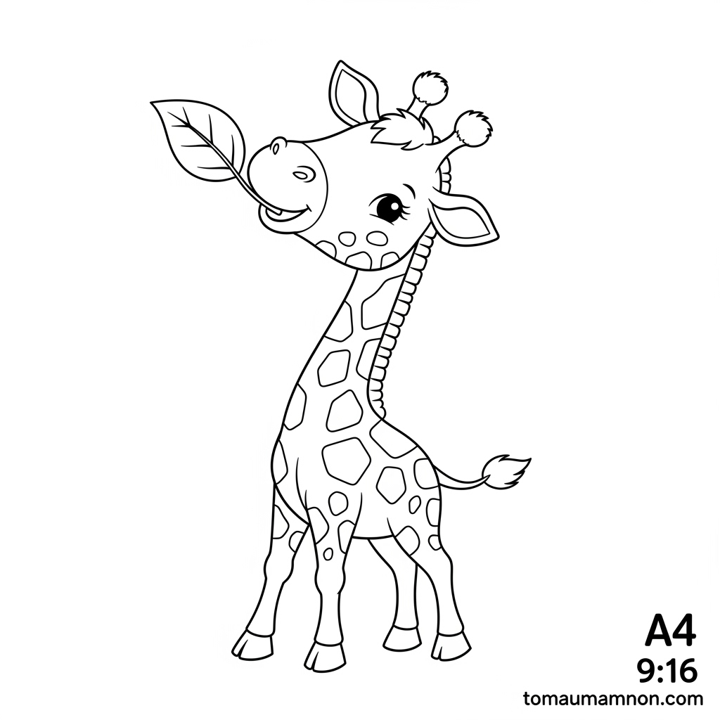 Hướng dẫn in tranh tô màu anime A4