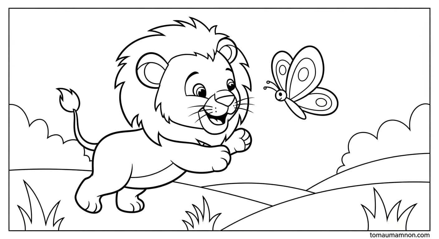 Sư Tử Tô Màu sư tử mạnh mẽ