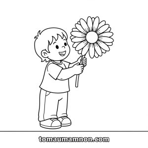 tai tranh to mau bong hoa cho be 1