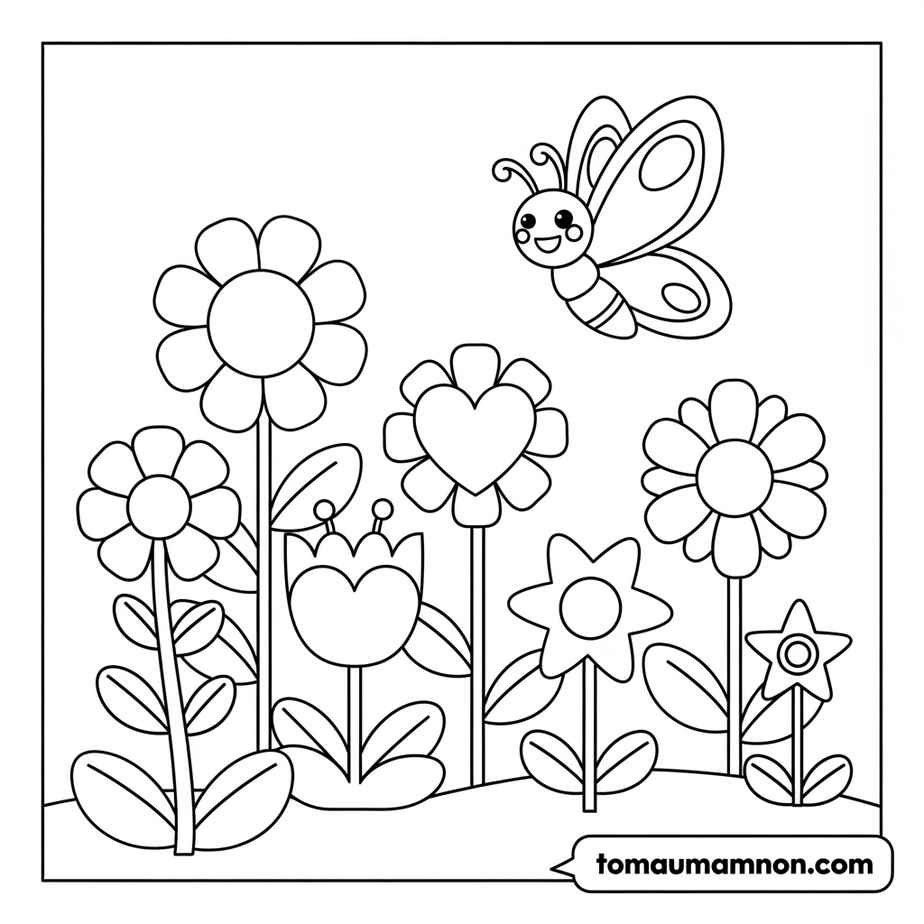 Tranh tô màu hoa sen thanh tao