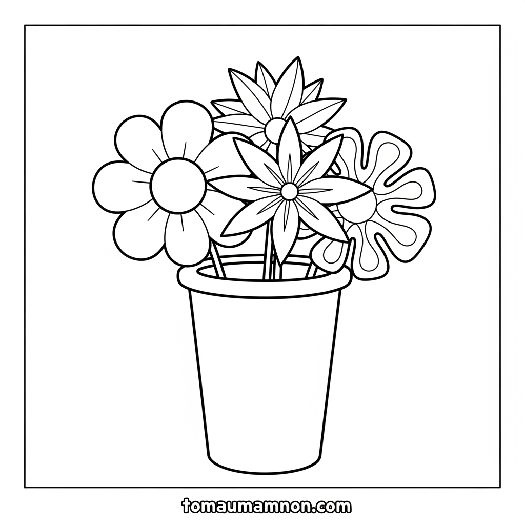 Lợi ích tô màu bông hoa cho bé