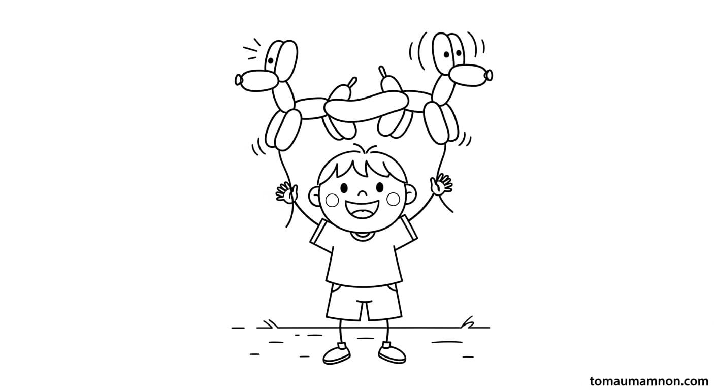 Lợi ích của tô màu bóng bay cho sự phát triển của bé