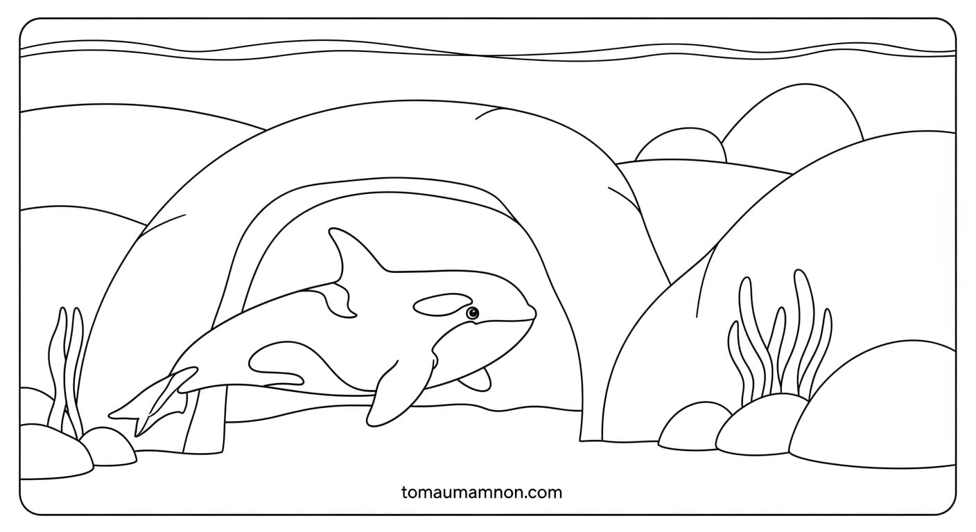 Cá voi sát thủ bên bờ biển