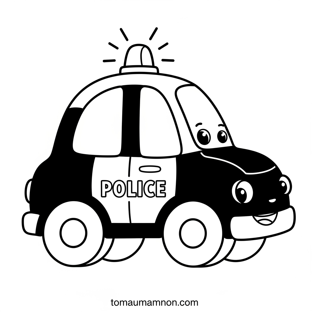 Tranh tô màu chiếc xe tải